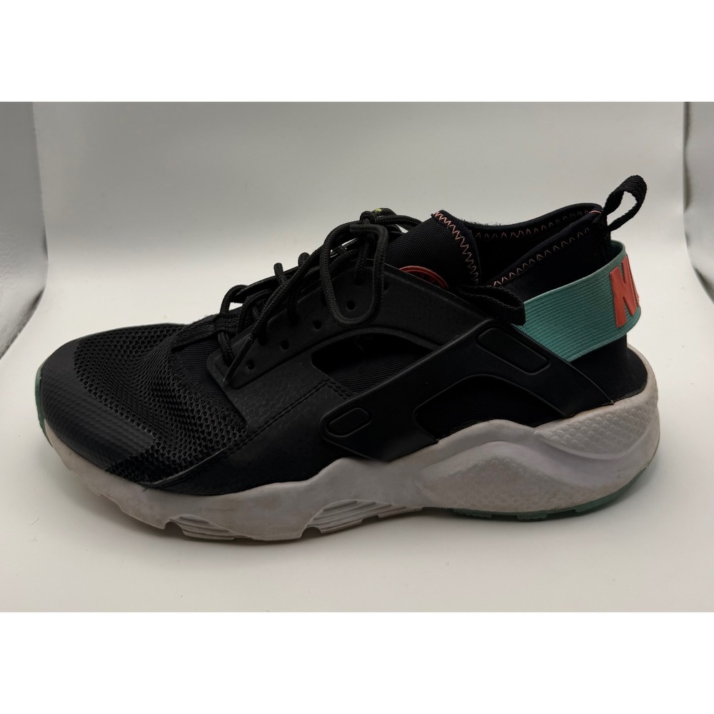 Nike Air Huarache Run Ultra Youth 7Y Black Green Pink Good 847568-002 Sneaker